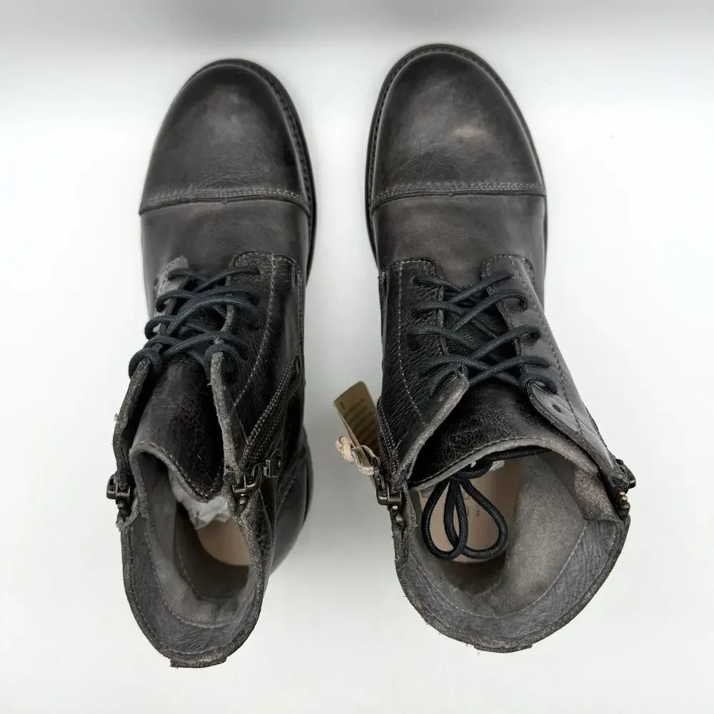 Bed Stu Womens Bonnie II Ankle Boots Size 8.5 EU 39 Black Leather NIB